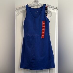 GAP Royal Blue Sleeveless V-Neck Dress with built-in shorts with pocket